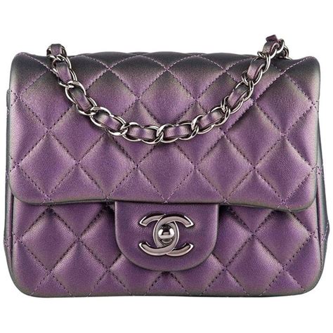 chanel iridescen purple classic flap